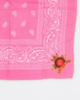Dosso Dossi Pink Paisley Pattern Bandana