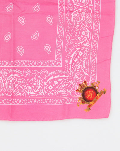 Dosso Dossi Pink Paisley Pattern Bandana
