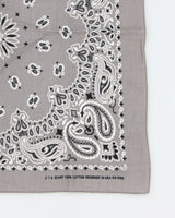 Grey Paisley Pattern Bandana