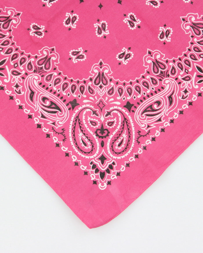 Pink Paisley Pattern Bandana