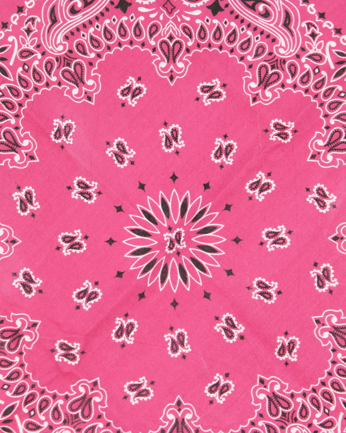Pink Paisley Pattern Bandana