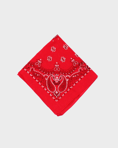 Red Paisley Pattern Bandana