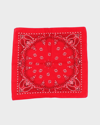 Red Paisley Pattern Bandana