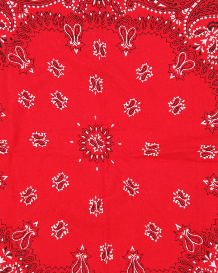 Red Paisley Pattern Bandana