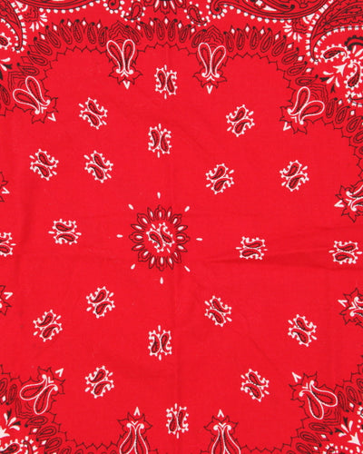 Red Paisley Pattern Bandana