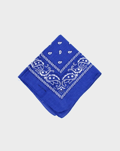 Blue Paisley Pattern Bandana