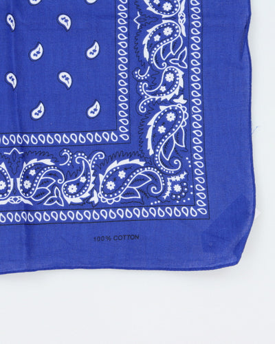 Blue Paisley Pattern Bandana