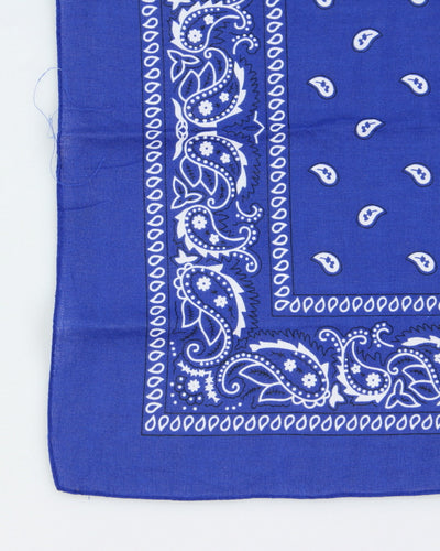 Blue Paisley Pattern Bandana
