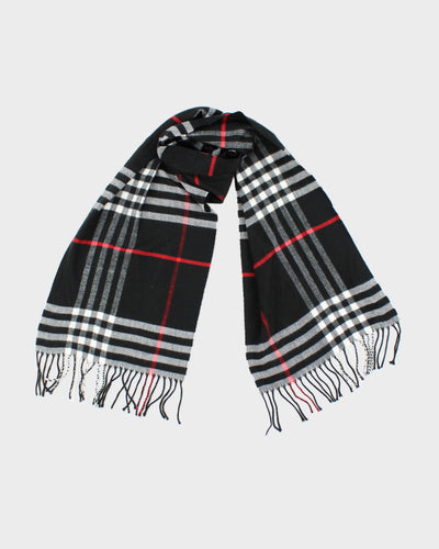 Vintage Checked Cashmere Scarf