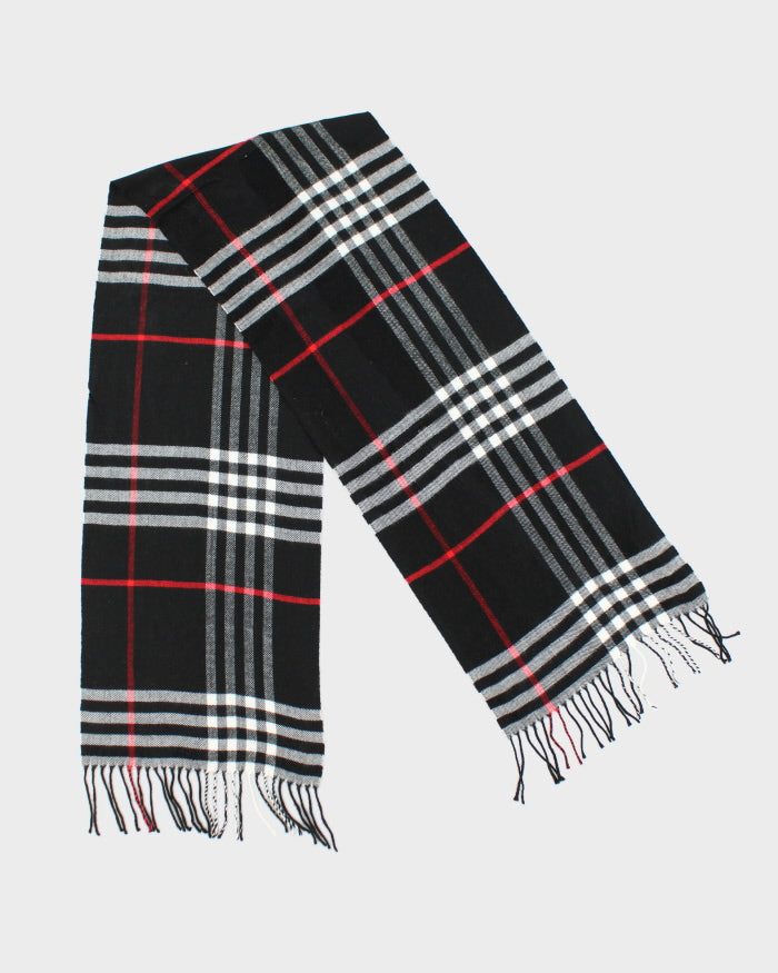 Vintage Checked Cashmere Scarf
