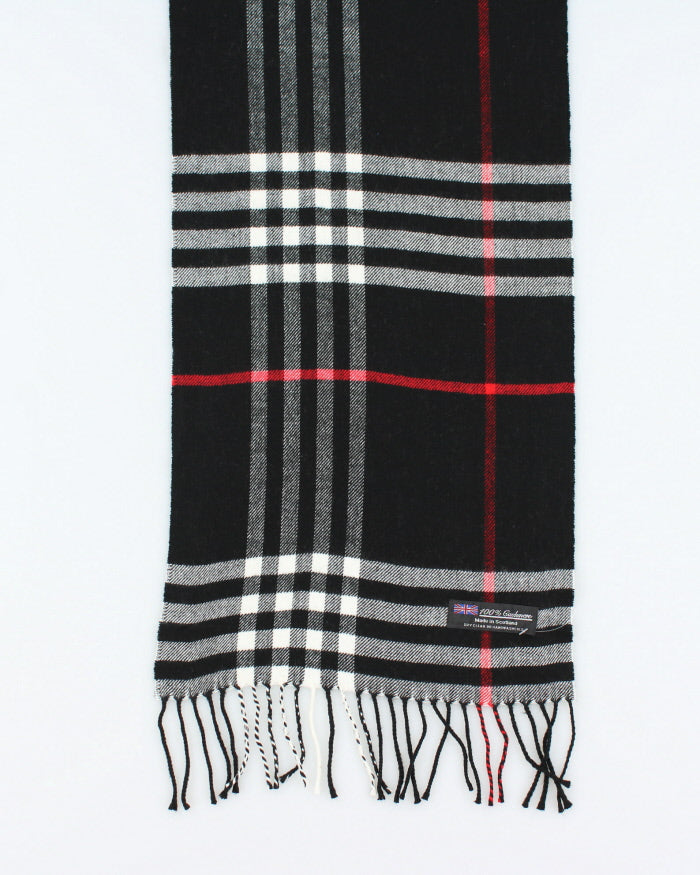 Vintage Checked Cashmere Scarf
