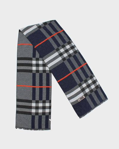 Vintage Burberry Checked Silk Scarf