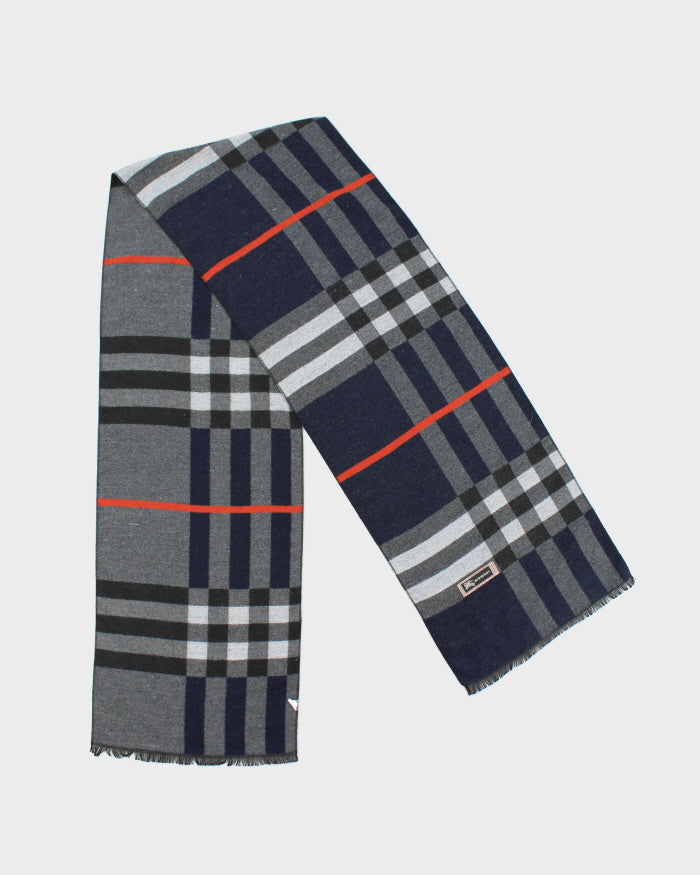 Vintage Burberry Checked Silk Scarf