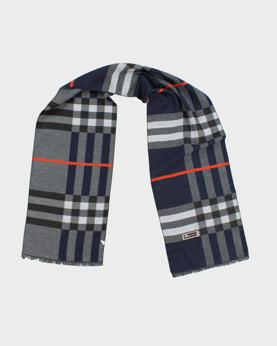 Vintage Burberry Checked Silk Scarf