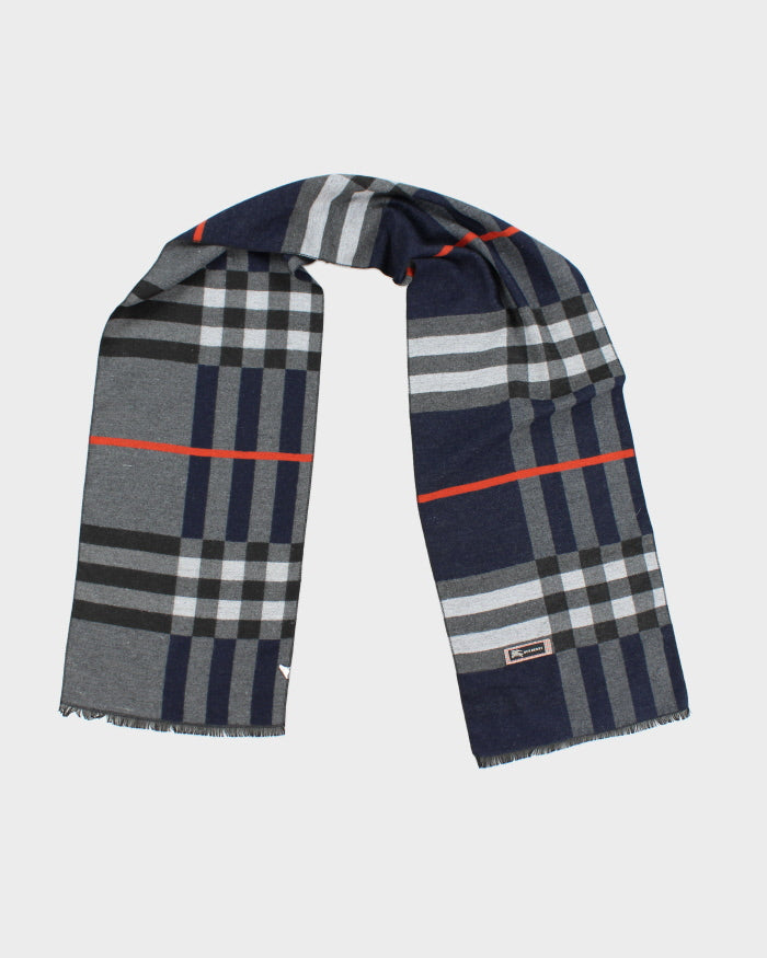 Vintage Burberry Checked Silk Scarf