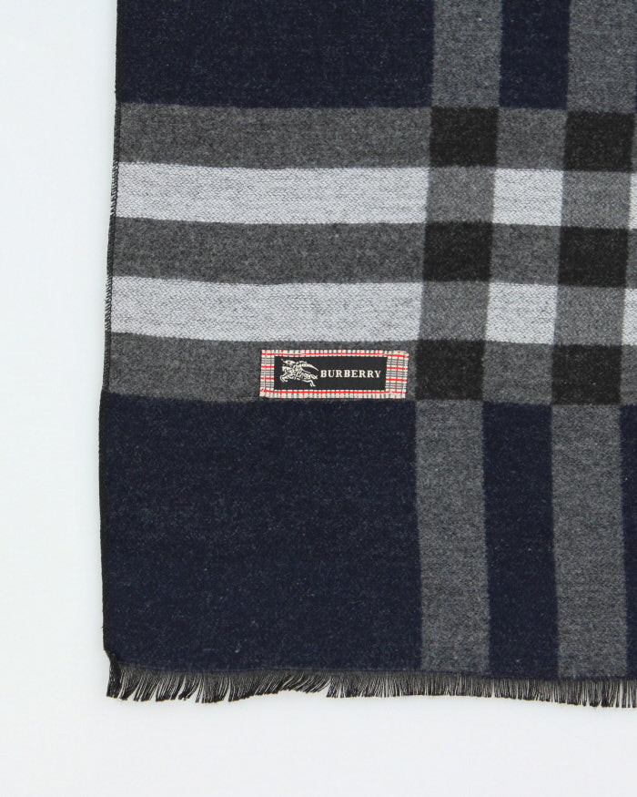 Vintage Burberry Checked Silk Scarf