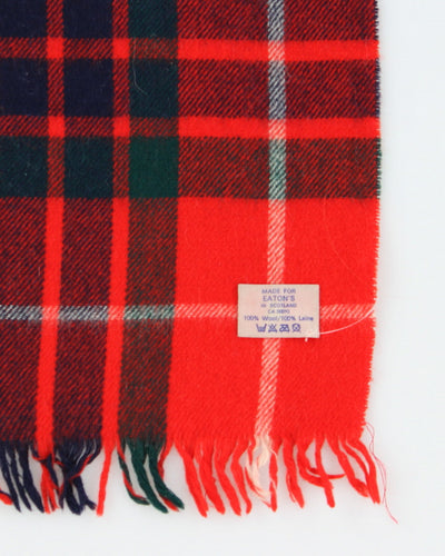 Vintage Eaton's Red Wool Scarf