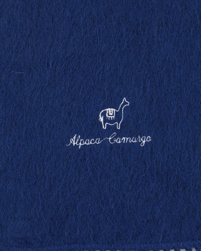 Vintage Alpaca Company Blue Scarf