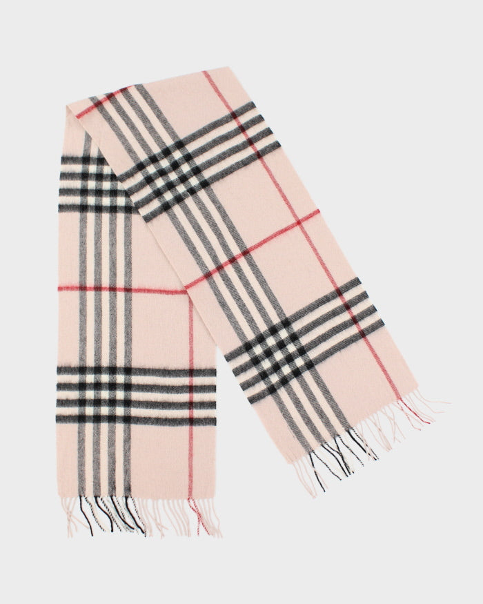 Vintage Checked Wool Scarf