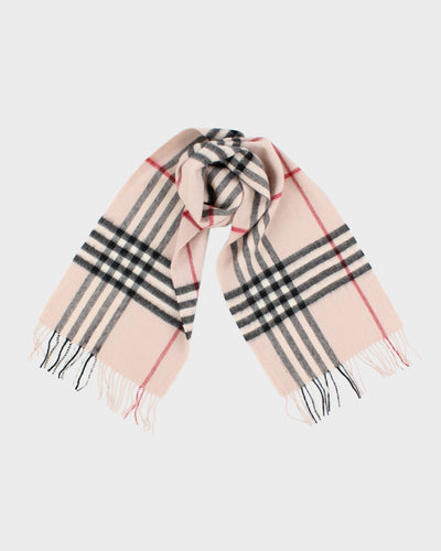 Vintage Checked Wool Scarf