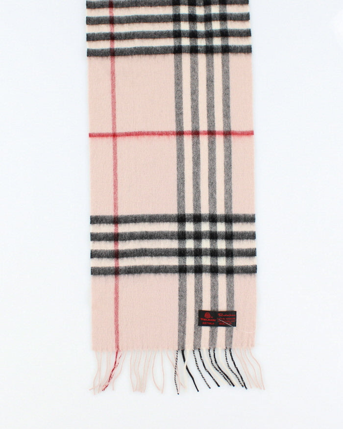 Vintage Checked Wool Scarf