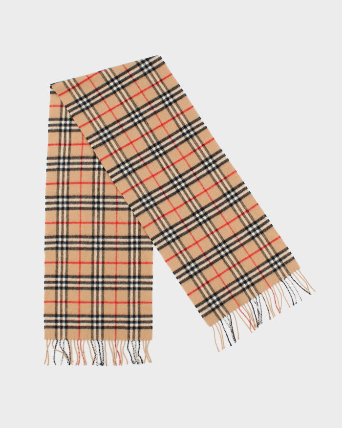 Vintage Burberry Nova Check Wool Scarf