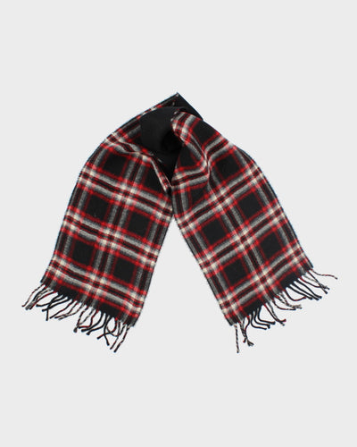 Chaps Checked Tassel Scarf