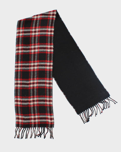 Chaps Checked Tassel Scarf