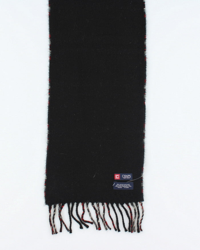 Chaps Checked Tassel Scarf