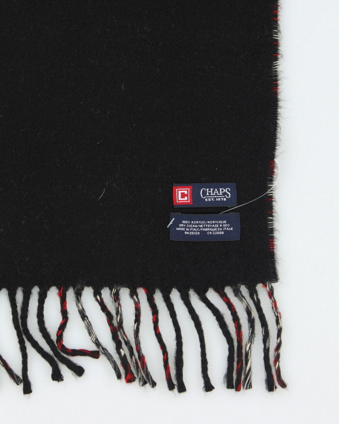 Chaps Checked Tassel Scarf