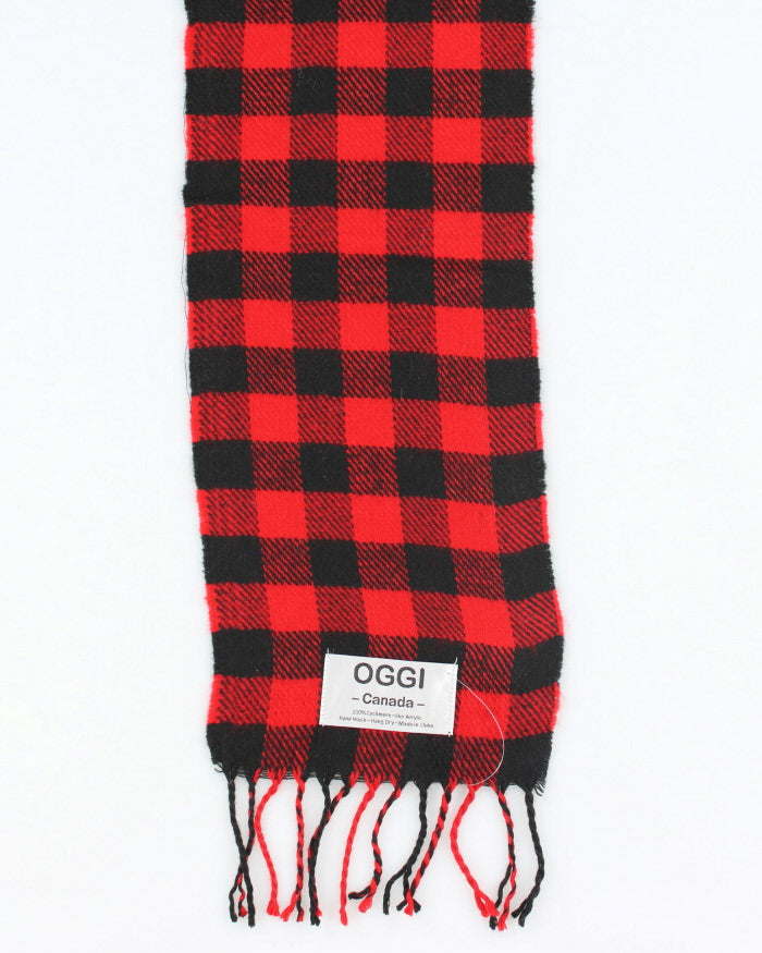 Oggi Checked Cashmere Scarf