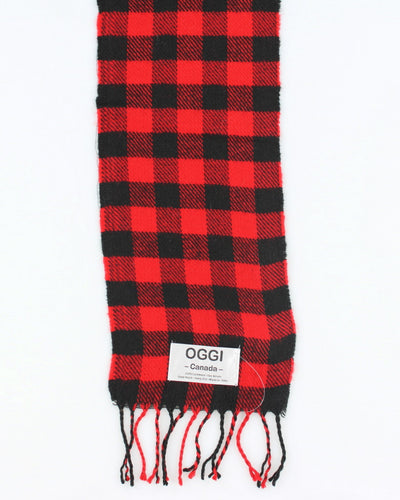 Oggi Checked Cashmere Scarf