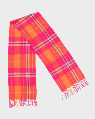 Vintage Edinburgh Checked Lambswool Scarf