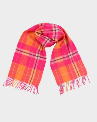 Vintage Edinburgh Checked Lambswool Scarf