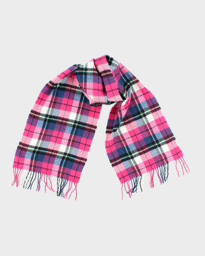 Vintage Cashmere Checked Scarf