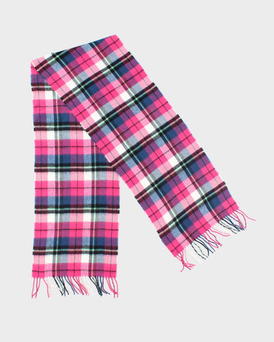 Vintage Cashmere Checked Scarf