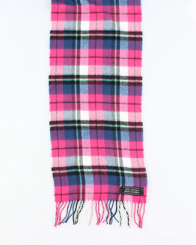 Vintage Cashmere Checked Scarf