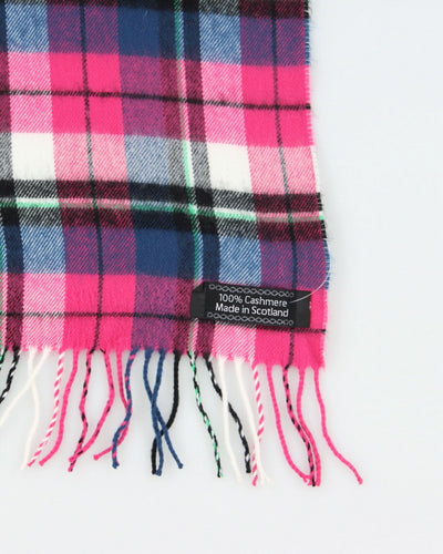 Vintage Cashmere Checked Scarf