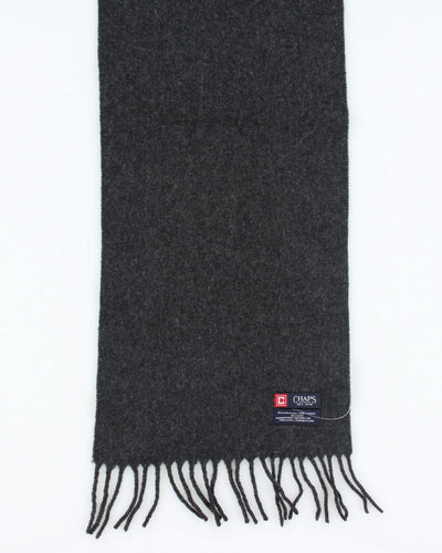 Chaps Grey Wool Blend Scarf