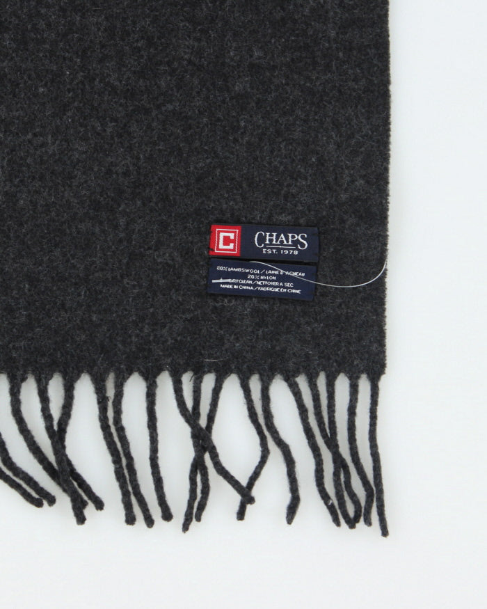 Chaps Grey Wool Blend Scarf