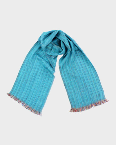 Vintage Alpaca Blue Scarf
