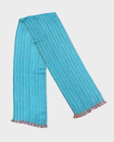 Vintage Alpaca Blue Scarf