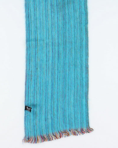 Vintage Alpaca Blue Scarf