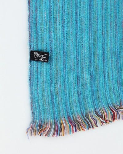Vintage Alpaca Blue Scarf
