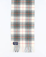 Vintage Checked Wool &amp; Angora Scarf