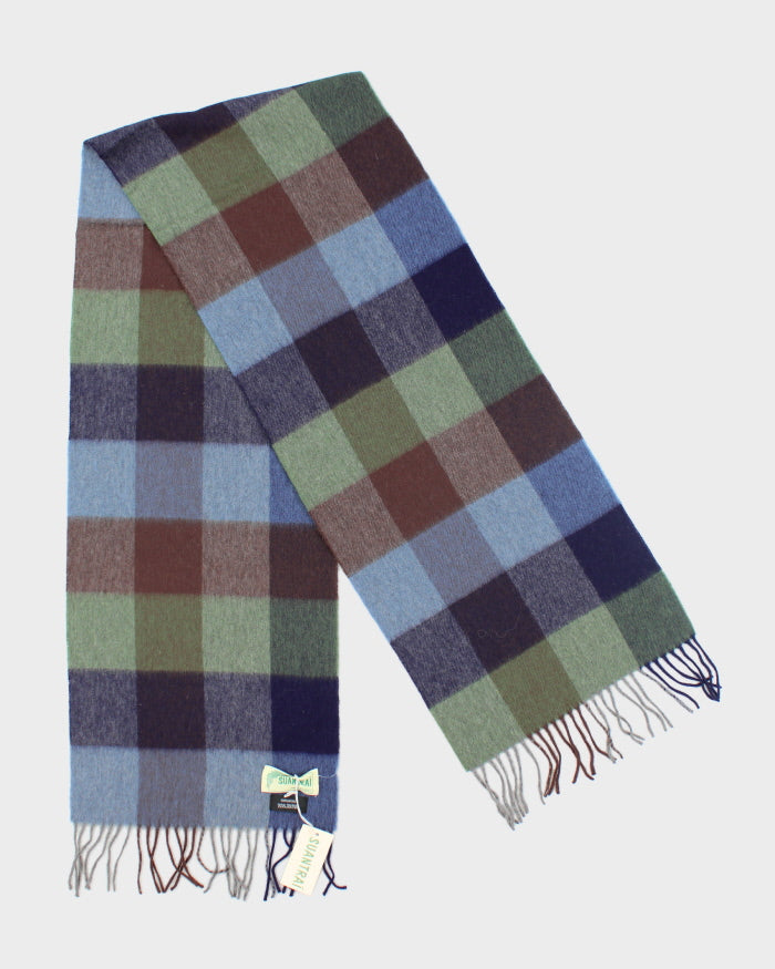 Deadstock Suantrai Wool Checked Scarf