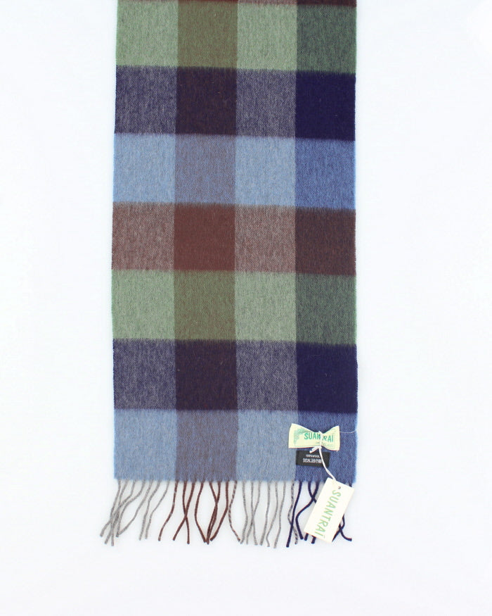 Deadstock Suantrai Wool Checked Scarf