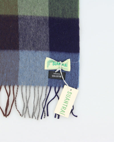 Deadstock Suantrai Wool Checked Scarf