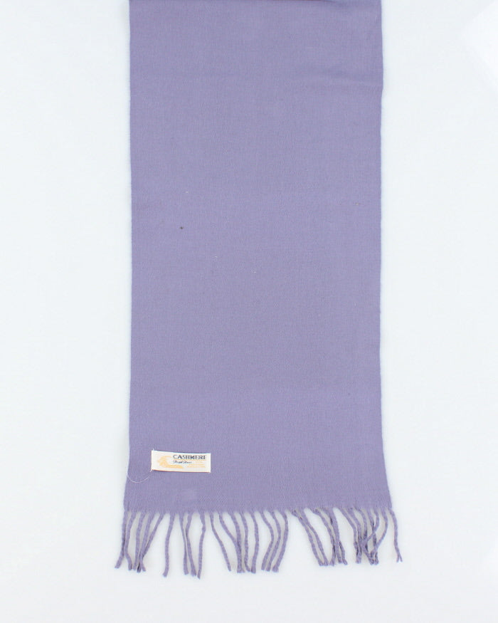 Vintage Royal Rossi Purple Cashmere Scarf