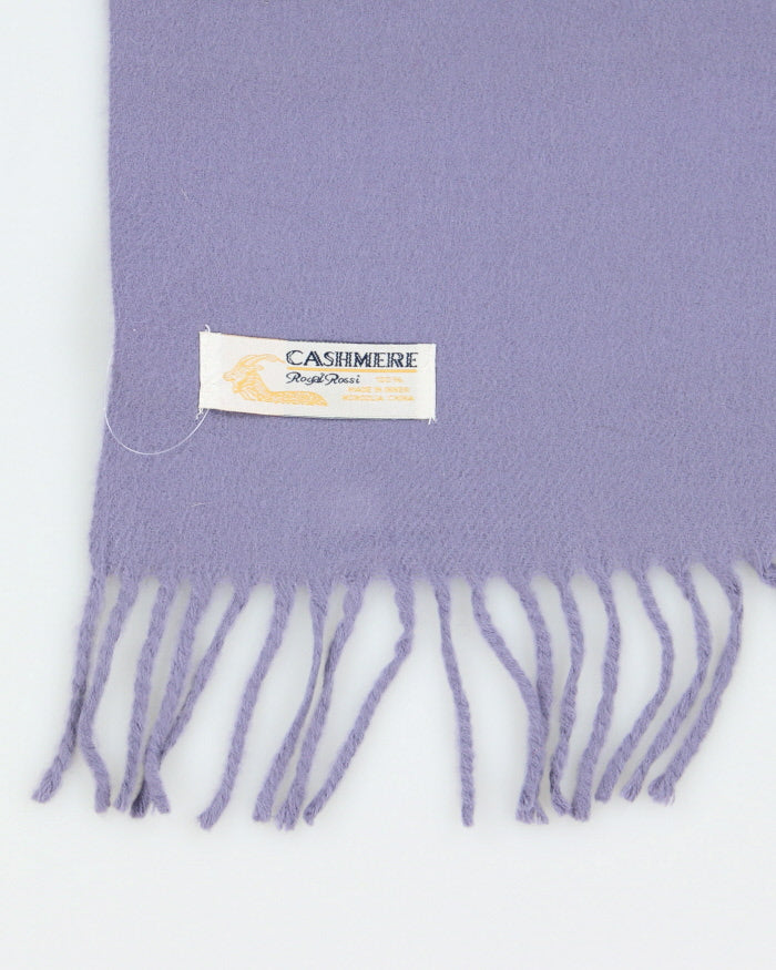 Vintage Royal Rossi Purple Cashmere Scarf